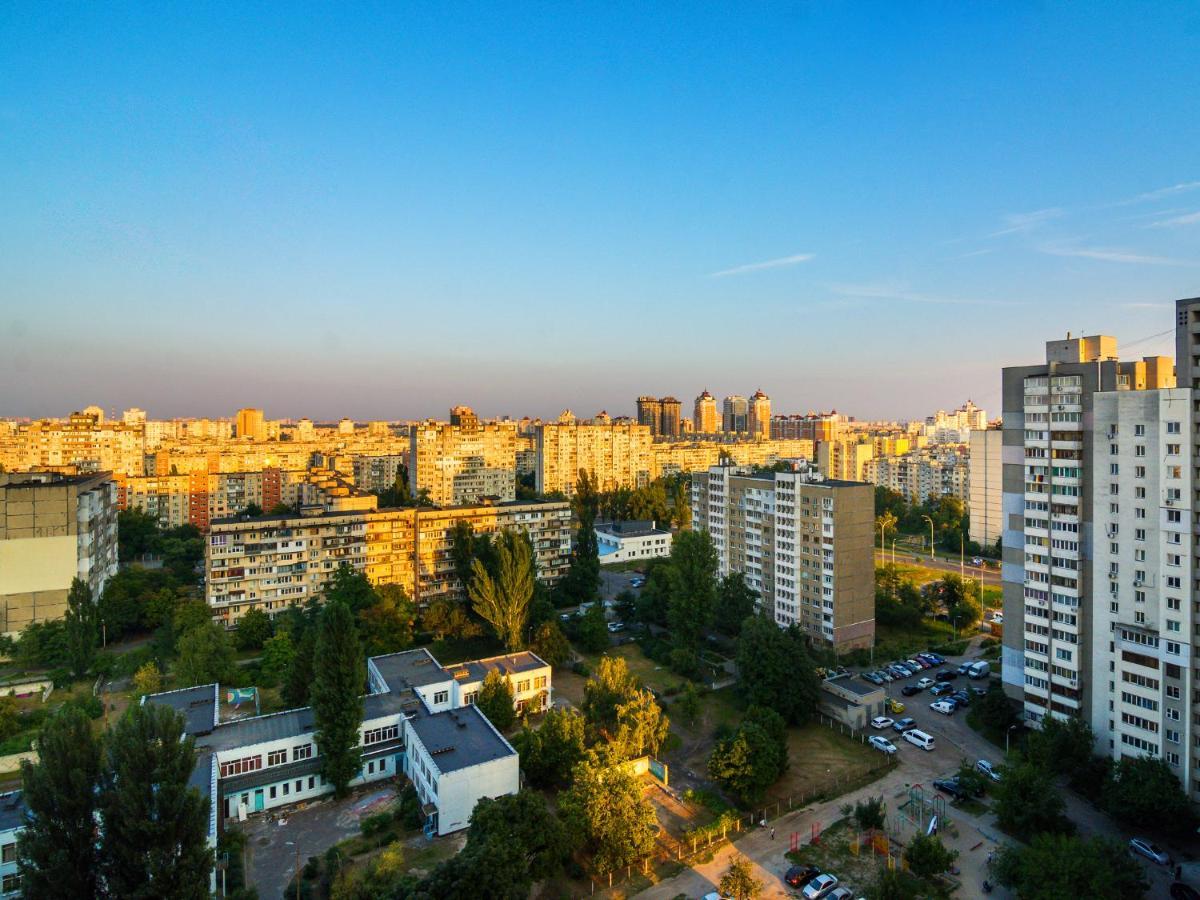 Kvartirkoff Na Bogatirskaya 6A, 17 Floor Kyiv Exterior foto